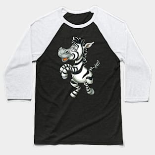 Zebra Climate Challenges Baseball T-Shirt